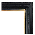 653-84G Traditional picture frame, Espresso Tuscany finish, black with brown undertones. Decorative outer edge, detailed…