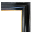 74-84G-WL Traditional picture frame, Espresso Tuscany (REGULAR - NO CRACKLE FINISH), black with brown undertones, Thin gold…