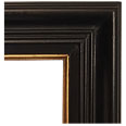 CO3-84G Traditional picture frame, Espresso Tuscany finish, black with brown undertones. Multi-linear design, thin gold lip.…