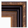2722-84-G-NL Traditional picture frame, Espresso Tuscany Finish with Slight Water Spots, Black with Brown Undertones.…