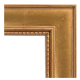 510-80-NL Traditional picture frame, Light antique gold with broken leaf and red undertone. No liner.