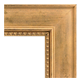 510-841-NL Traditional picture frame, Light antique gold with red and black undertone and slight water spots. No liner.