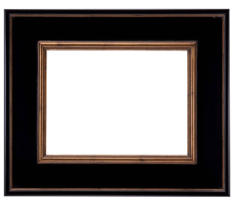 Traditional Picture Frame 514, corner detail (514-253-BLK Traditional picture frame)