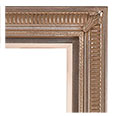 572M-13-WL Traditional picture frame, Silver leaf with black undertones, with liner.