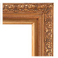 573M-G-WL Traditional picture frame, Traditional Gold, with liner.
