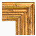 601-81-NL Traditional picture frame, Medium antique gold with black highlights. No liner.