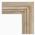 601M-13-NL Traditional picture frame, Broken leaf silver. No liner.