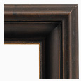 604M-220G Traditional picture frame, Dark antique gold with copper-like tone and light antique gold lip.