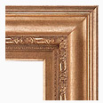 621-100-WL Traditional picture frame, Light Antique Gold with Slight Red and Black Undertones. With Matching Liner.