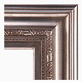 621-238-WL Traditional picture frame, Antique Champagne Silver. With Matching Liner.