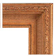 637-100-NL Traditional picture frame, Light antique gold, No liner.