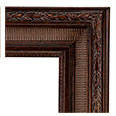 637-102-NL Traditional picture frame, Walnut with gold undertones, No liner.