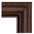 637-102-WL Traditional picture frame, Walnut with gold undertones, With liner.