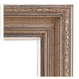 637-13-WL Traditional picture frame, Silver leaf with black undertones. With liner.