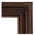 638-102-WL Traditional picture frame, Walnut with gold undertones, With liner.