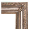 638-13-NL Traditional picture frame, Silver leaf with black undertones. No liner.