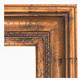 665M-91 Traditional picture frame, Coppery crackle with black undertone.