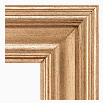 675-100-NL Traditional picture frame, Light Antique Gold with Slight Red and Black Undertones.