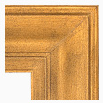 695-100 Traditional picture frame, Light antique gold with slight black and red undertone.