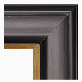 695-84G-NL Traditional picture frame, Espresso Tuscany finish, black and brown undertone and slight water spots with antique…