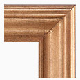 695M-100-NL Traditional picture frame, Light Antique Gold with Slight Red and Black Undertones.