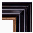 695M-84G-NL Traditional picture frame, Straight line, Large Scoop Design Espresso Tuscany Finish, Black and Brown Undertone…